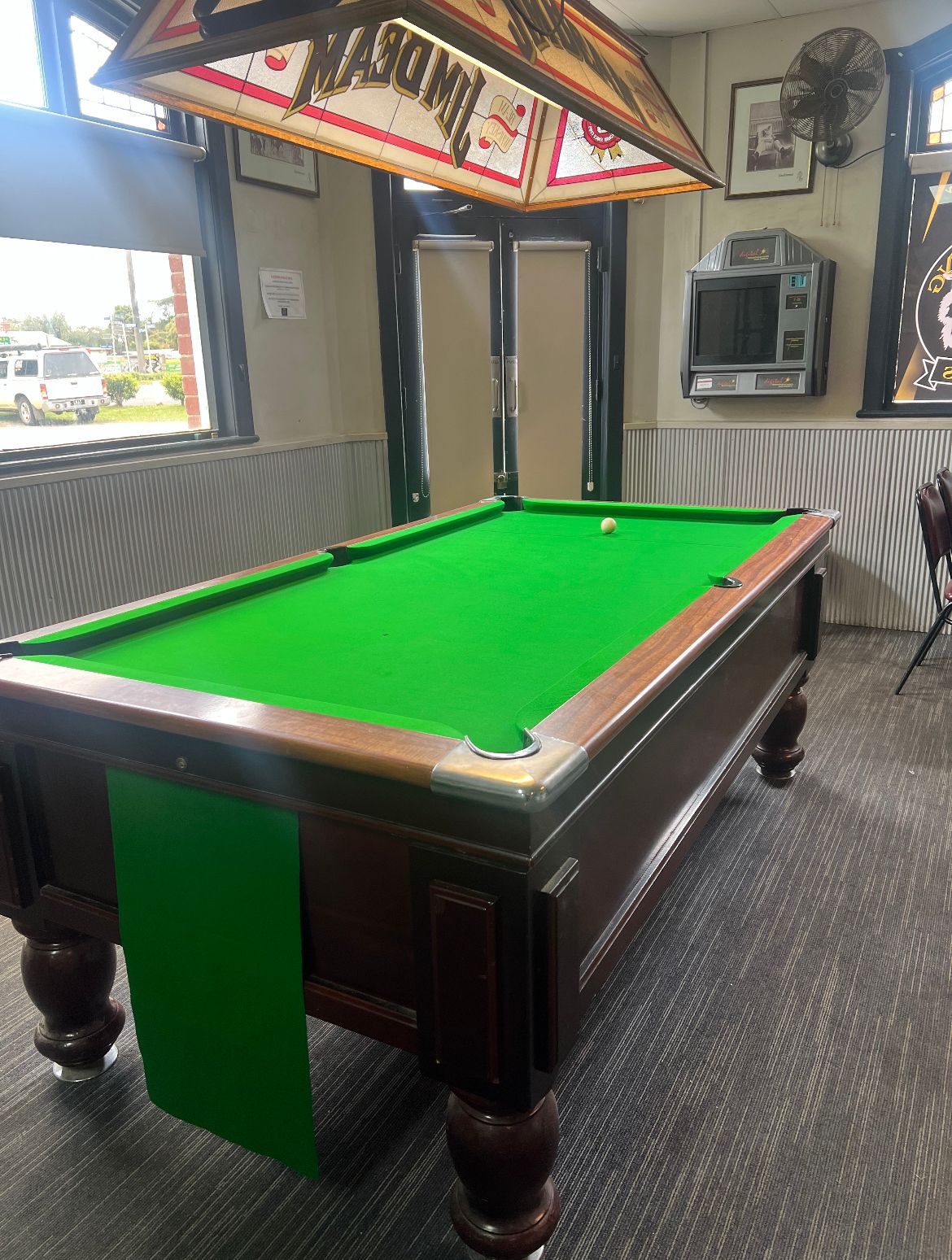 Pool table and games room at the Palace Hotel